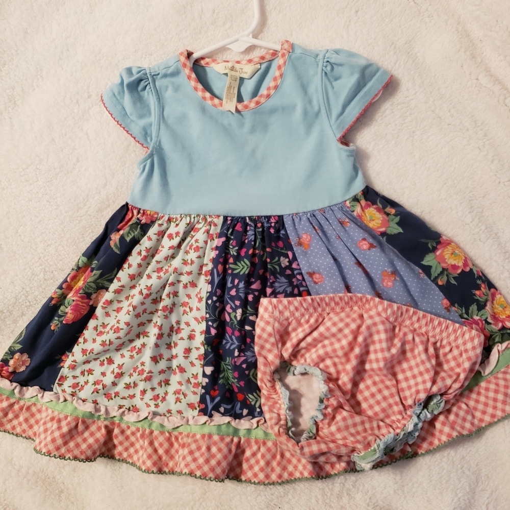 Matilda Jane dress w/diaper cover 18-24 m